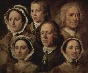 William Hogarth Die Dienstboten des Malers oil painting reproduction